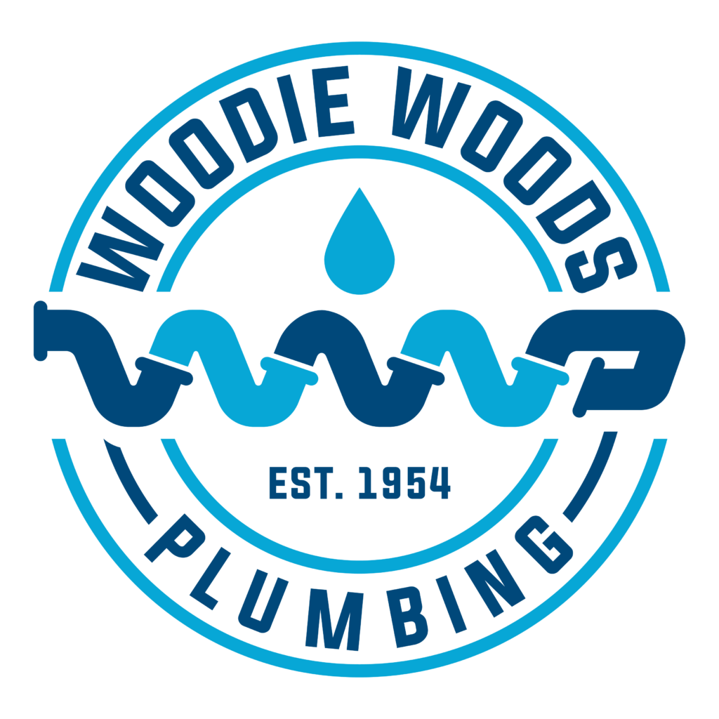 another woodie woods plumbing logo with transparent background